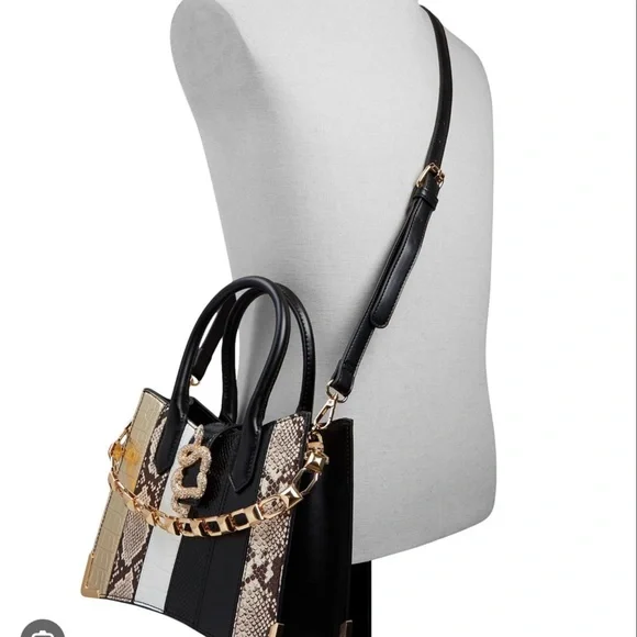 Aldo Black and Gold Women's Bag - Picture 2 of 6